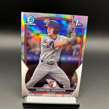 2023 Bowman Chrome Refractor #BDC-180 Christian Knapczyk Cleveland Guardians