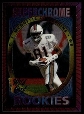 1993 Wild Card Superchrome Rookies O.J. McDuffie Rookie Miami Dolphins #21. rookie card picture
