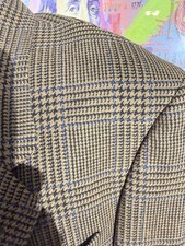 Vintage MANI by Giorgio Armani Glen Plaid Blazer Made in Italy Wool Sport Coat
