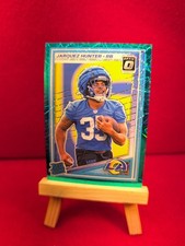 2025 Panini Donruss Optic Teal Lazer RC #292 Jarquez Hunter