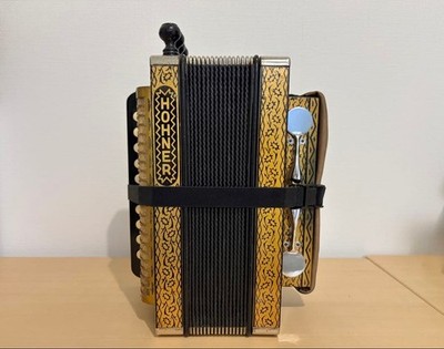 HOHNER WIENER 114 C調 ダイアトニック アコーディオン Hohner Wiener 114 Diatonic Accordion C Key 4 Reed Germany Tested