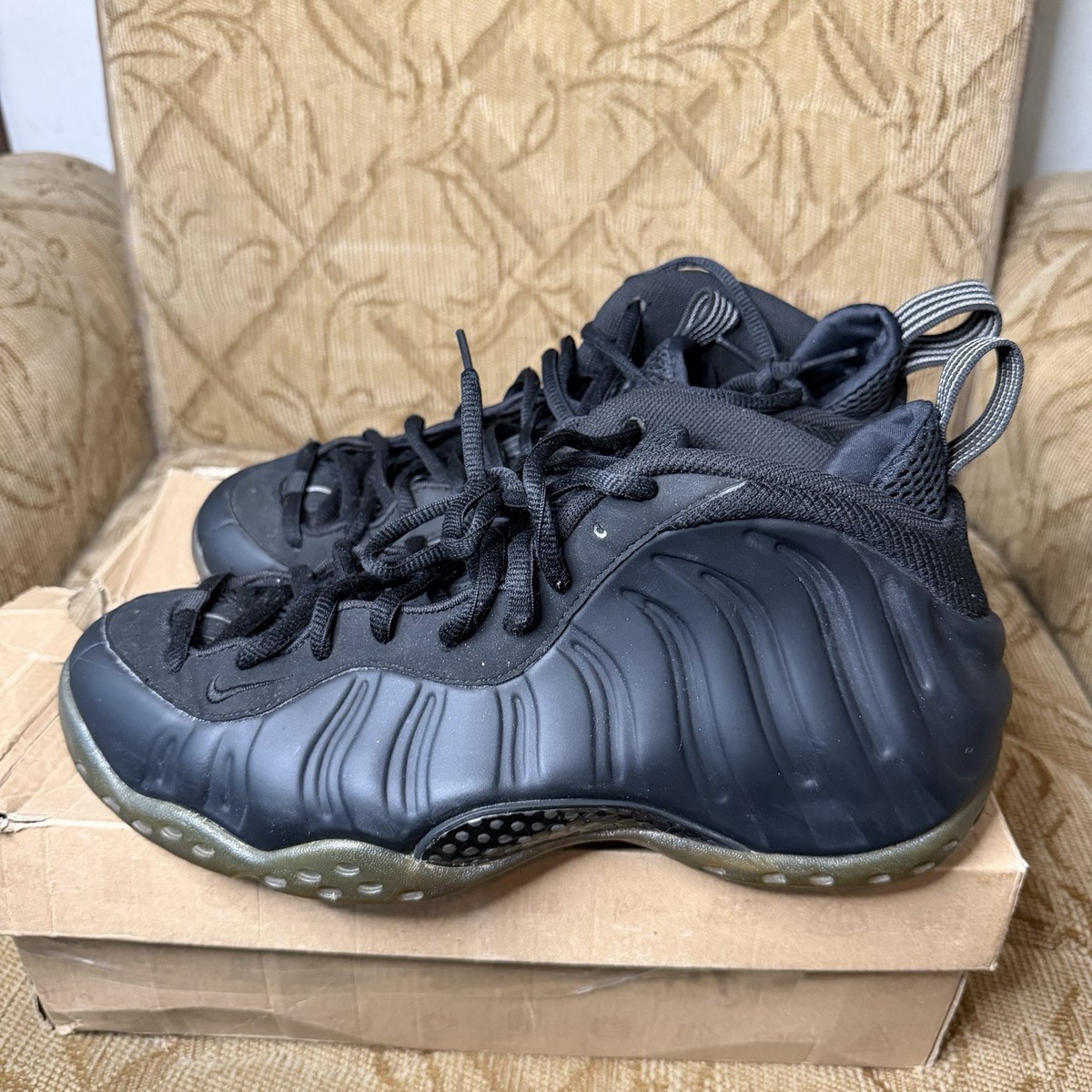 Nike Air Foamposite One Stealth Black 2012 Men display picture 2