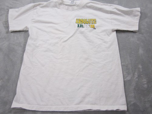 Vintage Absolute Irish Shirt Mens Large St Patricks Day Wild Oats Made USA 90s