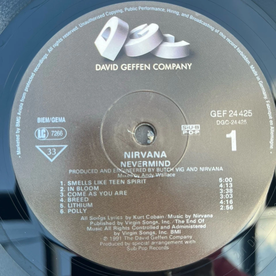 Nirvana Nevermind · Lp · 1991, Foto 3 von 5