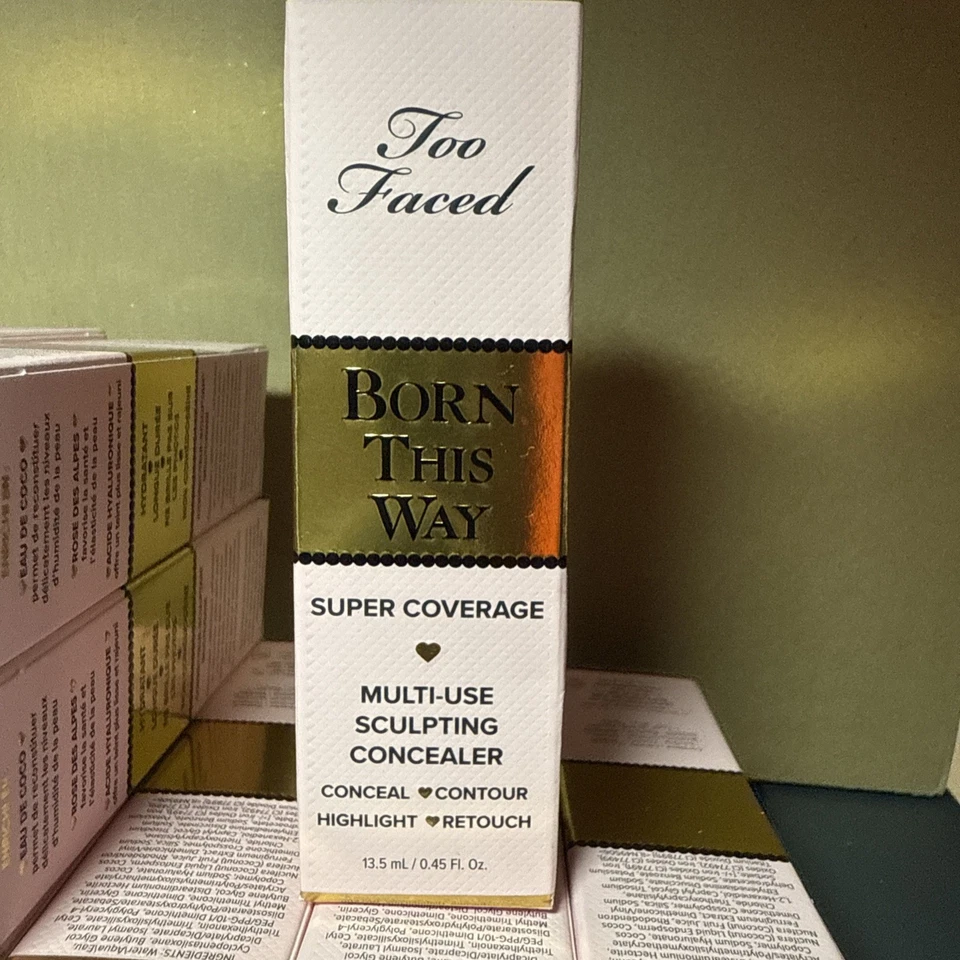 Corrector multiuso TOO FACE BORN THIS WAY SUPER COBERTURA, 0,45 fl oz NUEVO EN CAJA ELEGIDO Foto 3 de 4