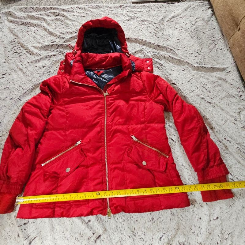 Tommy Hilfiger Red Coat XL Womens Detachable Hood image 10