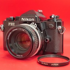 Honeycomb"N MINT " Nikon FE 2 FE2 DEMO BLACK Film Camera Ai 50mm f/1.8 JAPAN