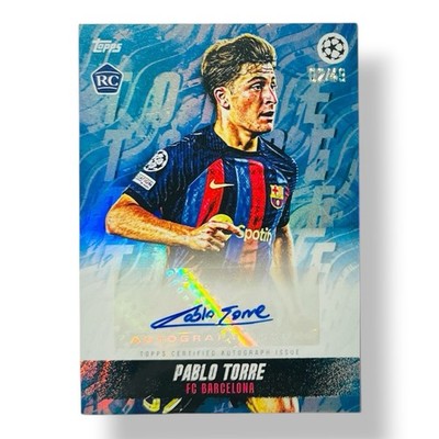 Pablo Torre /49 Auto Rookie Topps Bellingham Currated Set FC Barcelona 2022/23