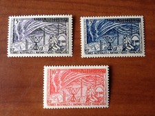 TAAF Yvert Num 8-10 ** MNH Année Géophysique Internationale ANNEE 1957