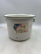 Vintage Columbian Enamelware 11 Combinet Chamber Pot 7 Qt USA Bathroom Decor