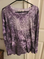 cato 18 20 Purple Women's Long Sleeve Shirt