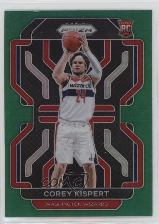 2021-22 Panini Prizm Green Prizm Corey Kispert #275 0nr3