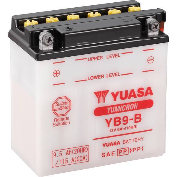 Yuasa YB9BDC  Batteria per moto  YB9-B 12 V 9 Ah