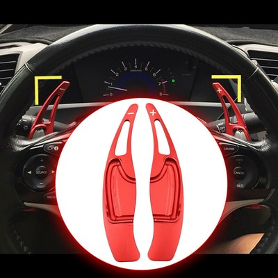 Red Shifter Shift Paddle Extension Steering Wheel Parts For Honda Civic  CR-V CRV | eBay