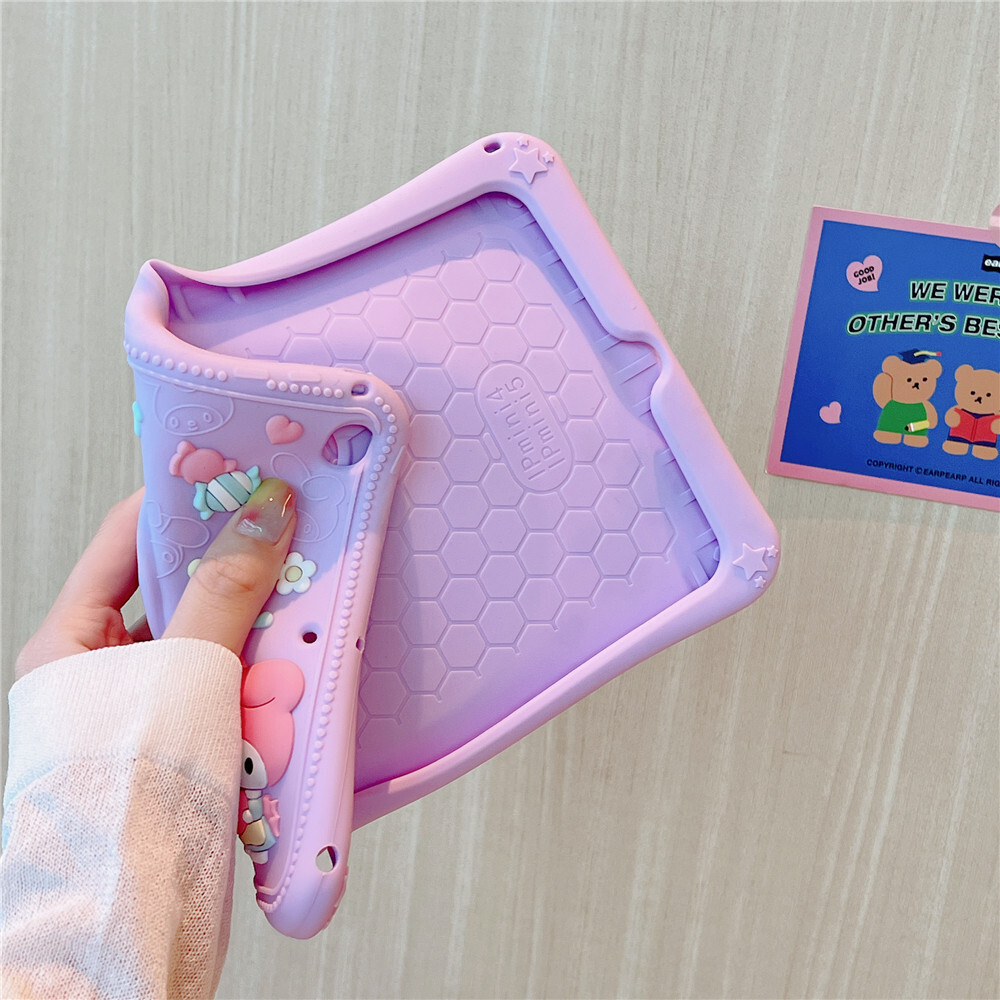 Custodia Per Huawei MatePad T 10S E Honor Pad X8 10.1 - Cover Protettiva Antiurto Per Bambini In Silicone Morbido - Leggera E Antiscivolo, Colore Rosa - 2