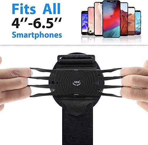 Armband Handyhalter zum Laufen, 360° Drehung & Armband - abnehmbar - Bild 3 von 7