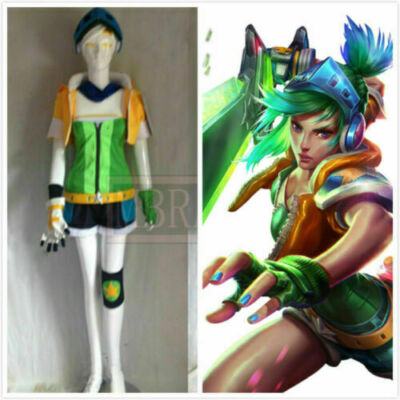 Custom made League of Legends Arcade Riven Cosplay Costume from LOL movie#