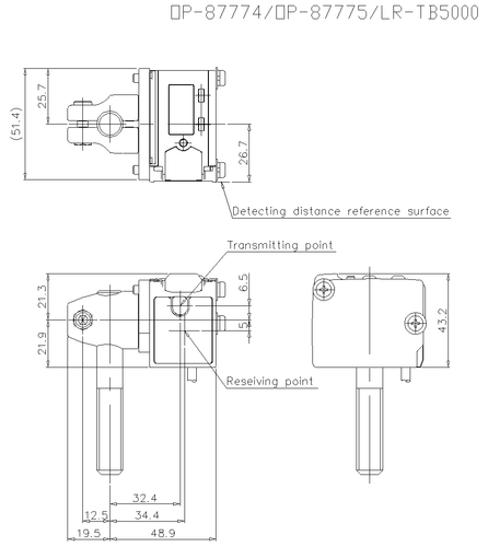 1pcs KEYENCE OP-87775 Laser Sensor NEW - Bild 3 von 6