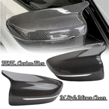 Real Carbon Fiber Side Mirror Caps for BMW G-Series Sedan and Coupe Add-On Style