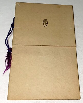 Antique American New England Prep School Cushing Academy Graduation Program 1919