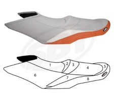 Custom Seadoo GTI GTS 2011-2018 GTI WAKE 155 130 SE Seat Cover Blacktip 