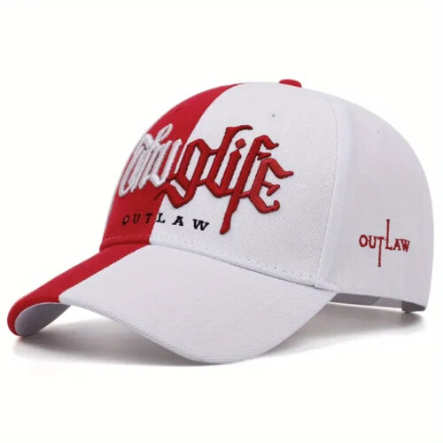 Thug Life Outlaw Snapback Hat ( RED/WHITE) (SHIPS SAME DAY) - Afbeelding 1 van 2