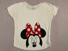 Disney Parks Minnie Mouse  Need More Bows  Women  s White T-shirt Large