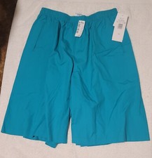 Vintage Koret Francisca Women's Teal Green Cullote Split Skirt Size 18 NWT