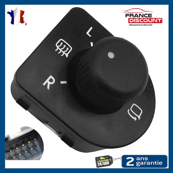 Regler Einstellung Aussenspiegel FüR VW Bora Golf 4 Passat New Beetle 1J1959565E-image