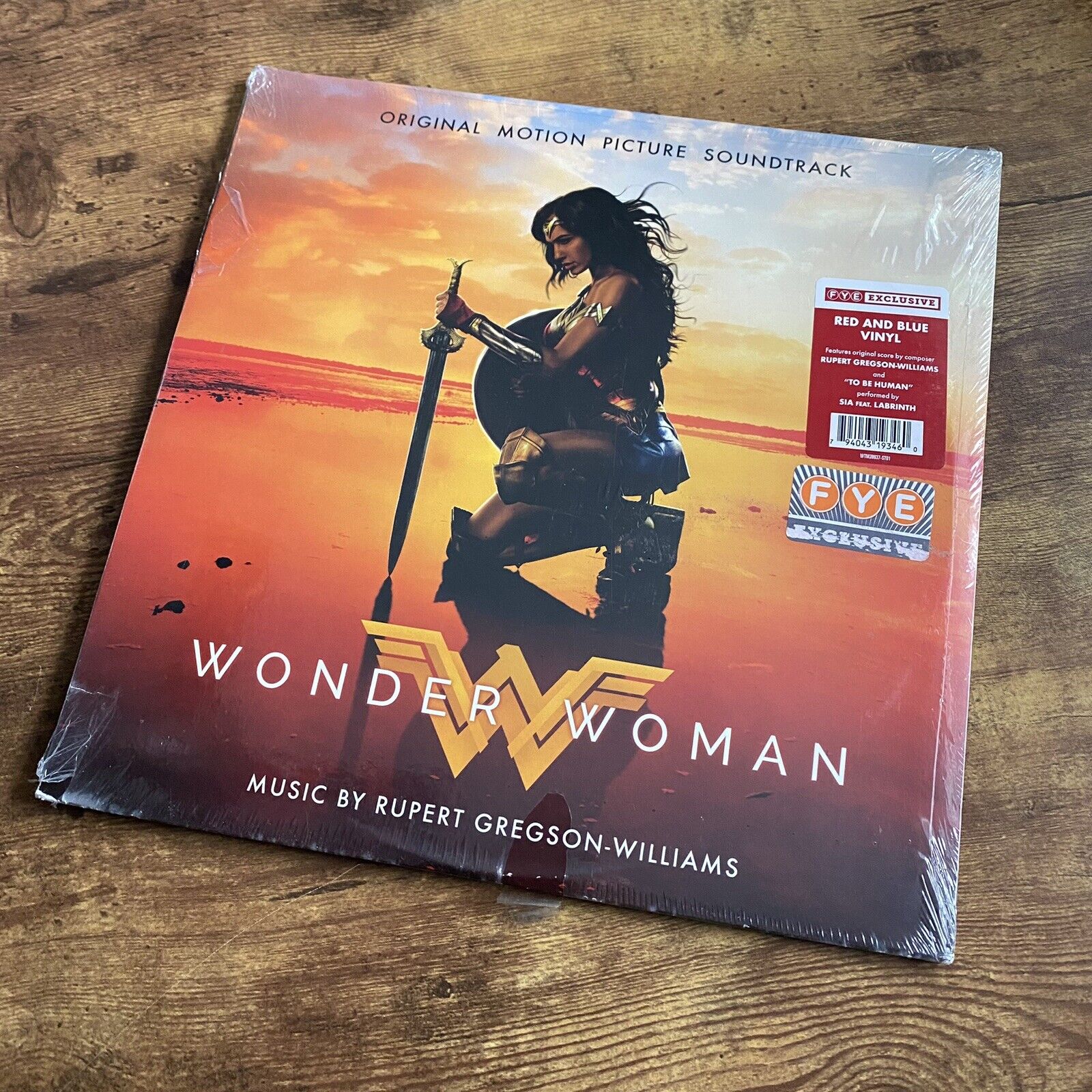 WONDER WOMAN soundtrack RED & BLUE VINYL FYE limited edition NEW SEALED SIA