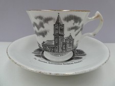 ROYAL STAFFORD CHINA SOUVENIR CUP SAUCER ARARAT CHURCH FOUNTAIN ALEXANDRIA GARDE