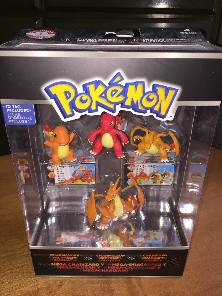 Pokémon Pack Evolução Charizard Charmeleon Charmander em Promoção