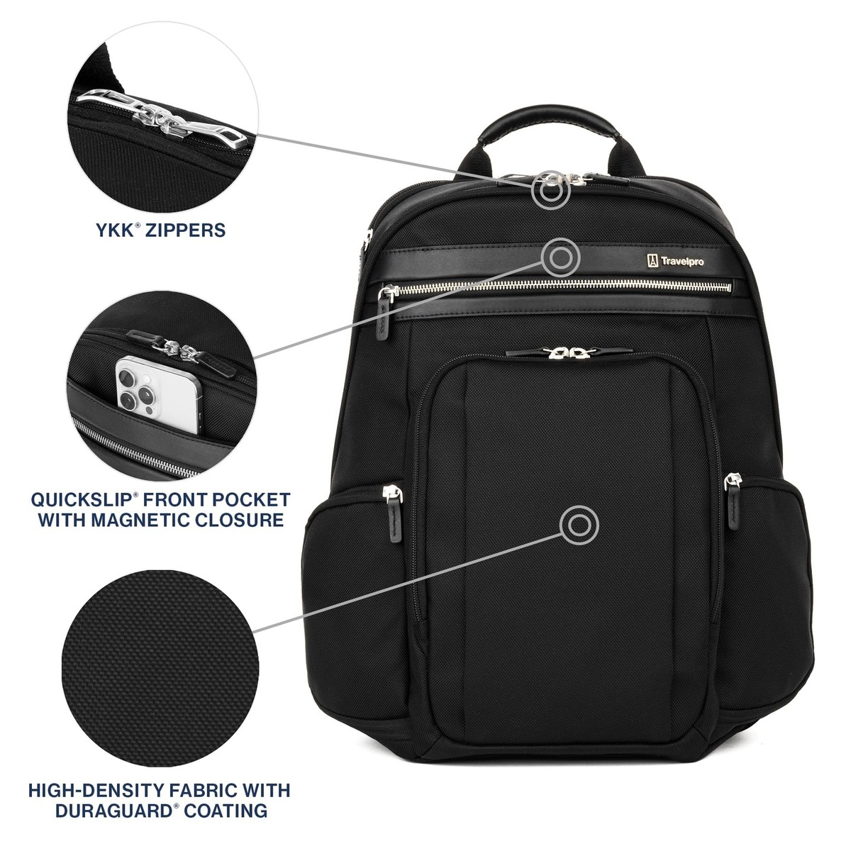 Travelpro Platinum Elite Business Laptop Travel Backpack, Fits up