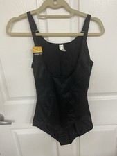 Maidenform Sweet Nothings Open Bust Body Shaper Women's XL Black Shapewear NWT