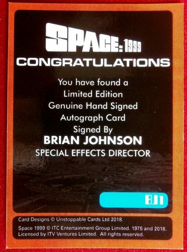 SPACE 1999 - BRIAN JOHNSON - Personally Signed Autograph Card BJ1 - SFX - Picture 2 of 2