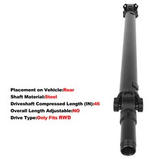 2wd Drive Shaft Fits Chevrolet S10 1994-2003gmc Sonoma 1994-2003 15043842 At