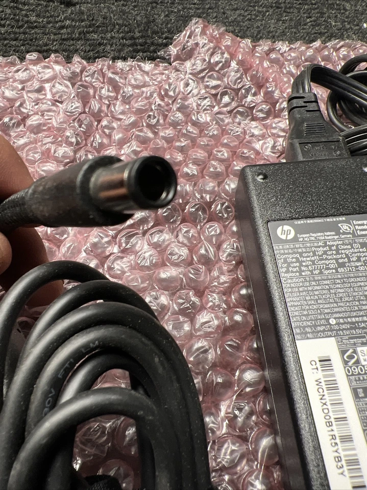 Genuine HP PPP012L-E Ac Adapter PA-1900-32HT hp part 608428-001 replace hp spare - Image 2 of 4