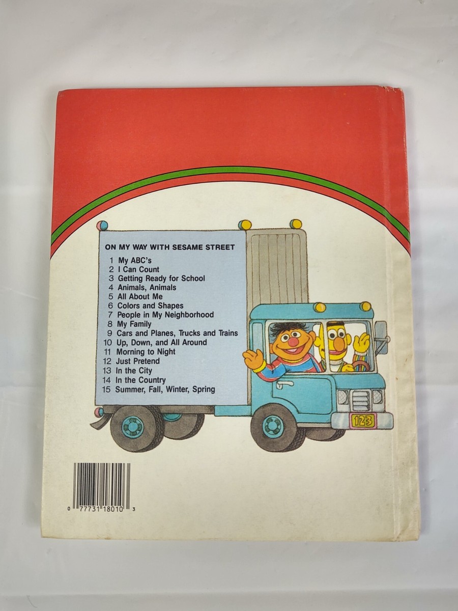 Vtg 1989 On My Way With Sesame Street Volume 1 My ABC's Book