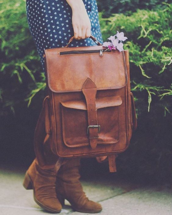 Leather Backpack Purse for Women Travel Shoulder Bag Rucksack Sling Handbag-image