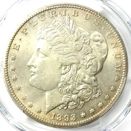 1893-CC Morgan Silver Dollar $1 Coin - Rare - PCGS Uncirculated Details (UNC MS)