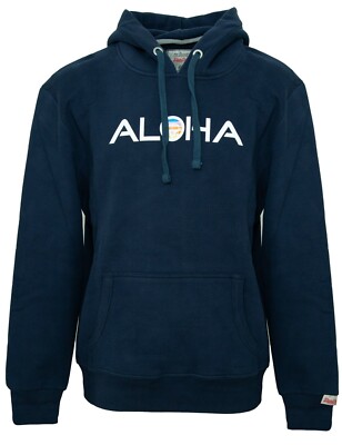 VW Bulli Hoodie Herren Sweatshirt Kapuzenshirt »ALOHA RETRO« T1 Fashion Blau