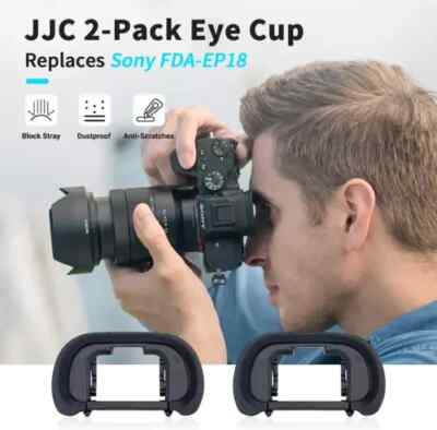 JJC Camera Eyecup Eyepiece Viewfinder for Sony A7 III A7 II A7 A7R IV A7R III A7