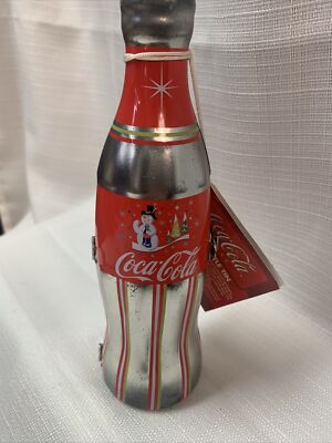 RARE-COCA-COLA TIN CAN CASE  COLLECTIBLE TIN BOTTLE  2004