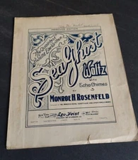SEA GHOST WALTZ WITH ECHO CHIMES BY M.ROSENFELD. 1906 L.FEIST SHEET MUSIC