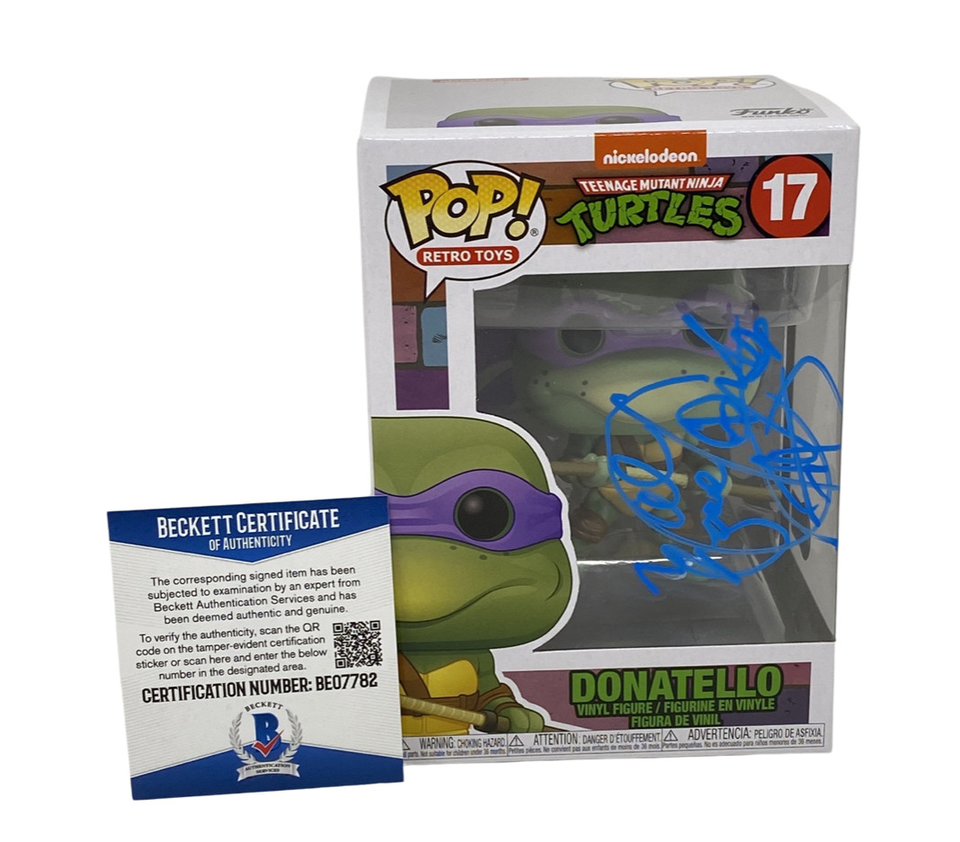 Corey Feldman Signed Autographed Funko Pop Donatello Ninja Turtles Beckett Coa