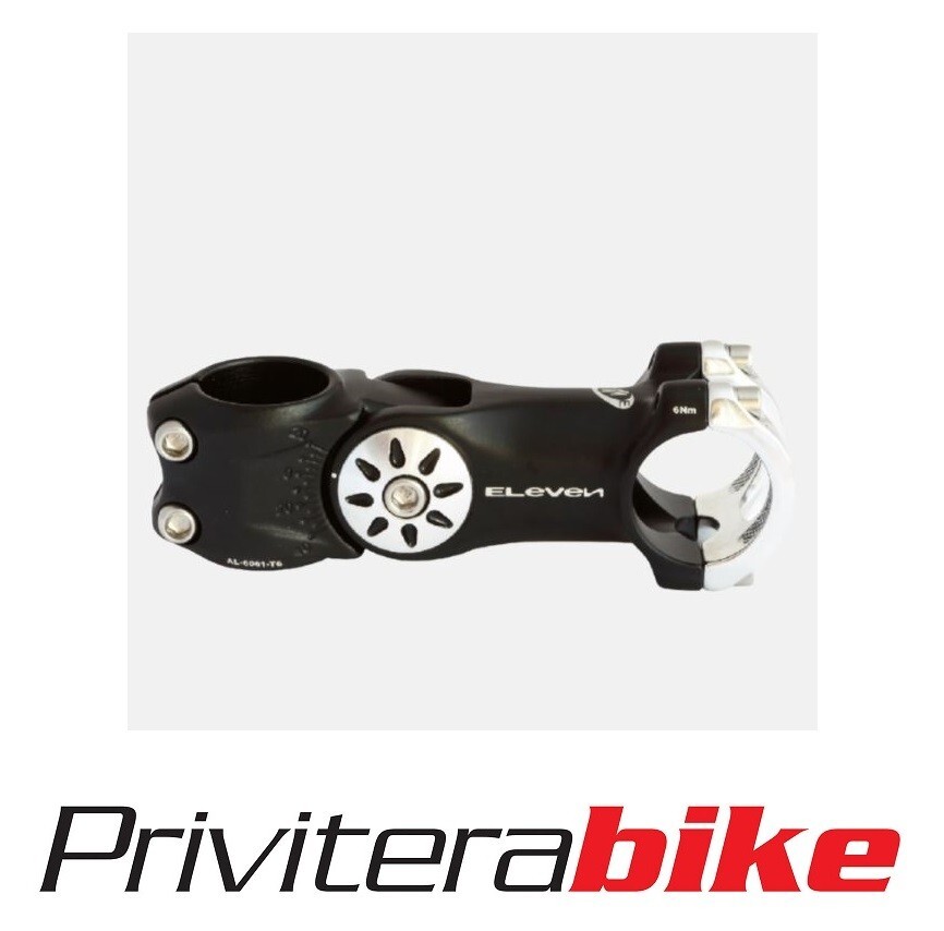 ATTACCO MTB ELEVEN O-S 1-1/8'095MM REGOLABILE NERO-SILVER - AT1231NSBC