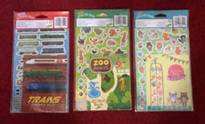 Holographic Sticker books trains zoo teatime pets NEW