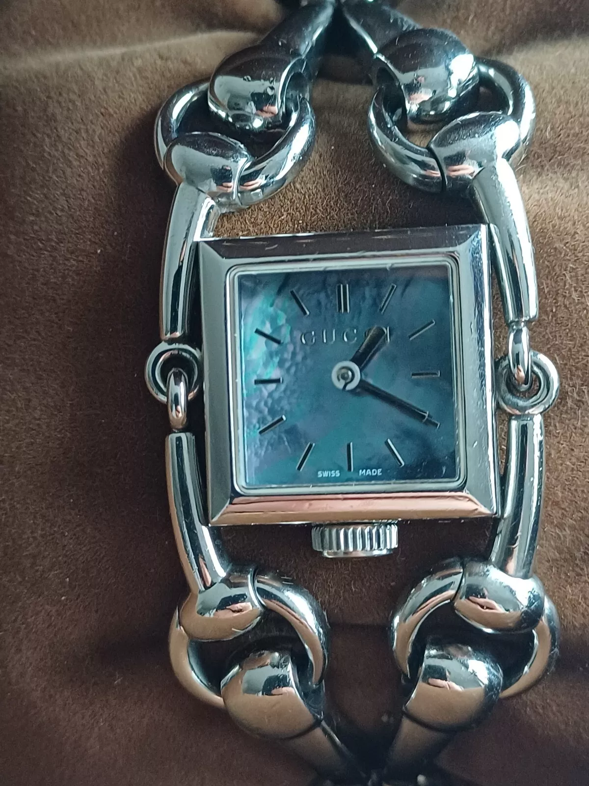 Gucci Signoria 116,5 bleu femme