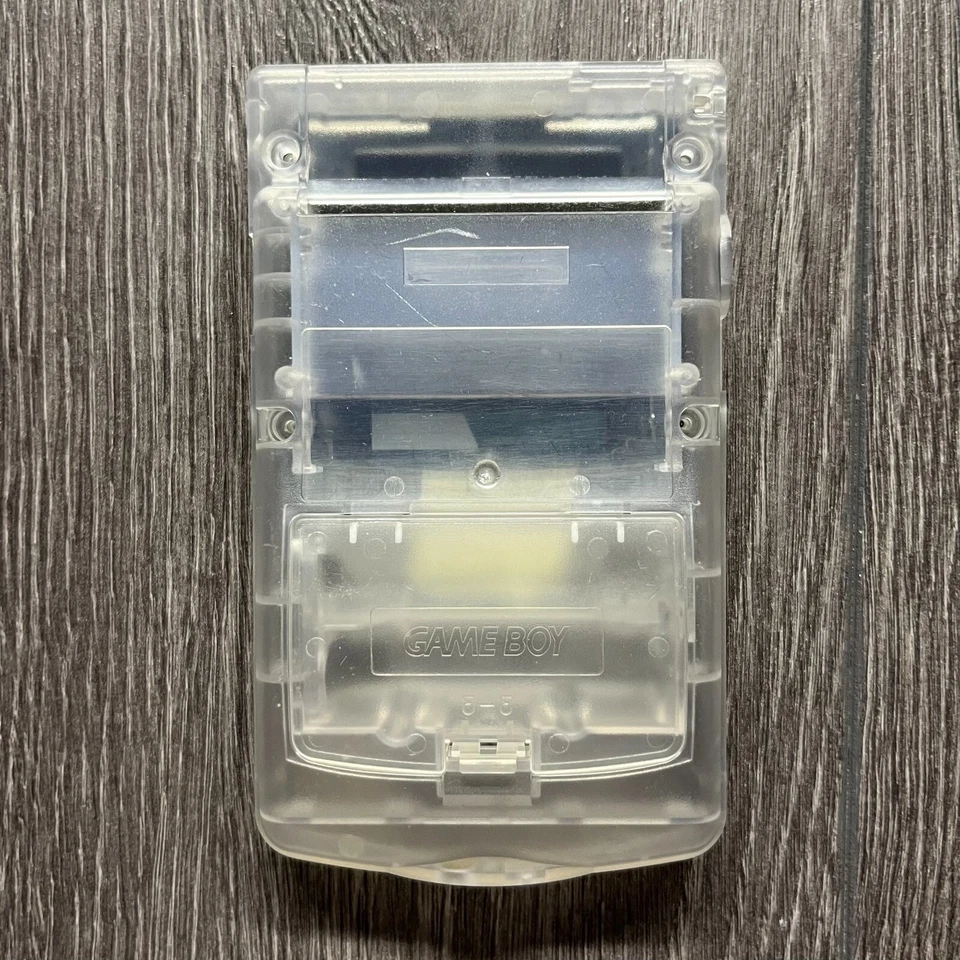 Gameboy Color GBC OEM Original Replacement Shell w/ Battery Cover Clear - Image 2 of 4