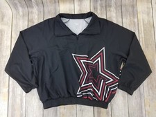 Goldsheep 1/4 Zip Pullover Windbreaker Jacket Womens Size Xxl Black Athletic